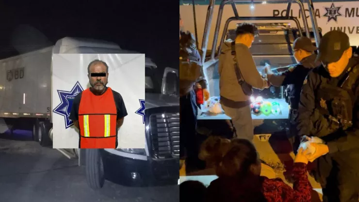 Rescatan a 27 migrantes atrapados en un camión en Ciudad juárez