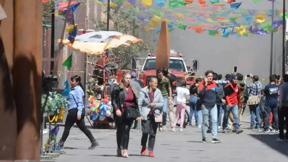 incendio en tienda del centro