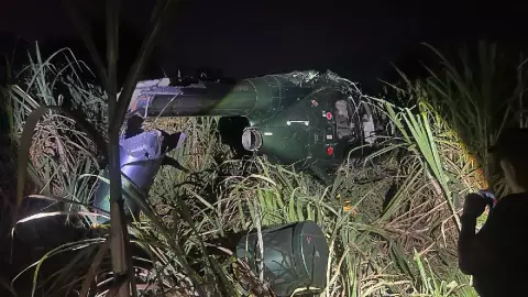 Se desploma helicóptero en Fortín de las Flores, Veracruz