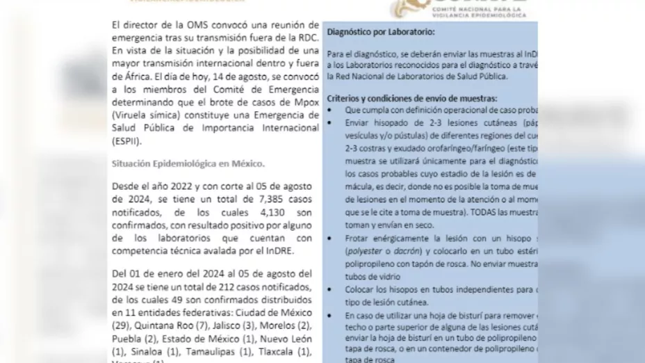 En Veracruz se ha registrado un caso de viruela del mono