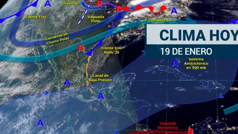 Clima en México 19 de enero 