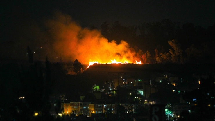 Incendio en el Cerro de la Estrella