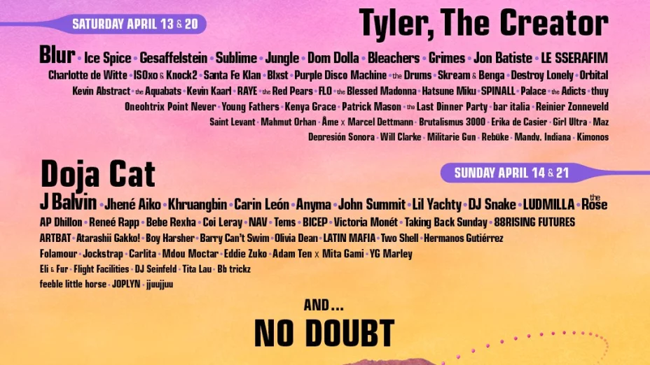 Coachella 2024 cartel completo artistas