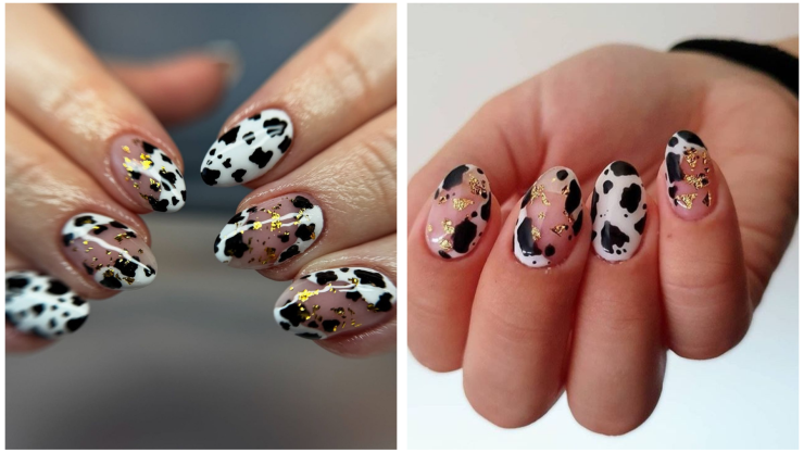 uñas de vaca diseños