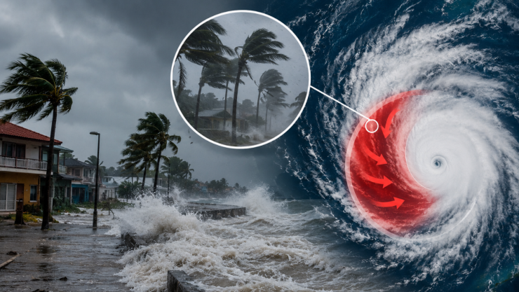Ni el ojo ni las lluvias: Esta es la parte más violenta y destructiva de un huracán
