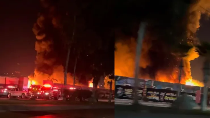 Incendio en bulevar Insurgentes de Tijuana| Viernes 21 de febrero de 2025