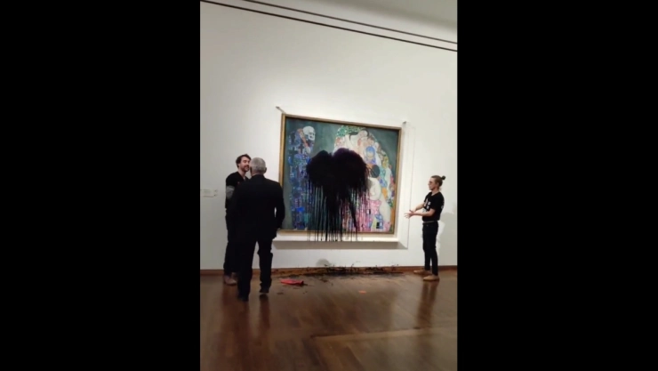 Ataque a obras de arte contra cuadro de Klimt en Viena