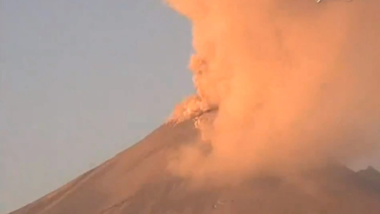 caerá ceniza hoy martes 16 enero 2024 volcán popocatépetl