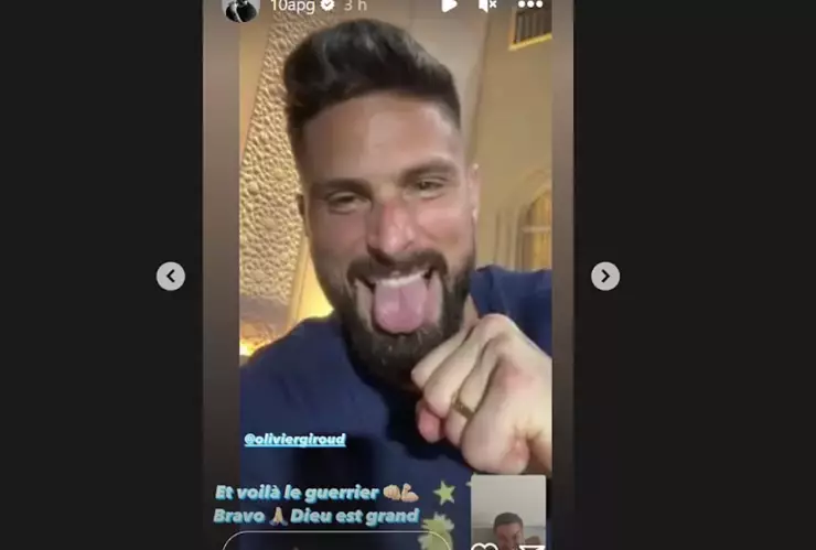 Videollamada de Gignac con Giroud