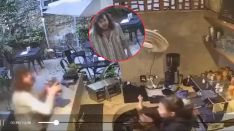VIDEO: Policía de Mérida investiga al español que destrozó cafetería por la música