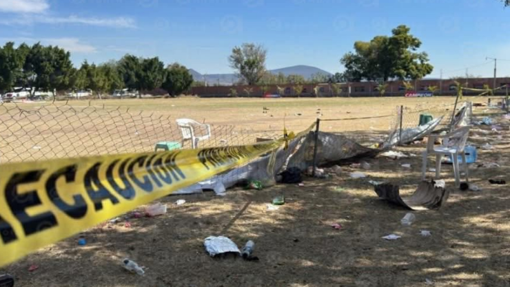 masacre cancha de fútbol en Salamanca, Guanajuato