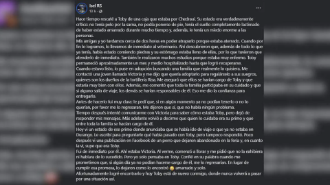 ¿Cómo fue el primer rescate de Toby?