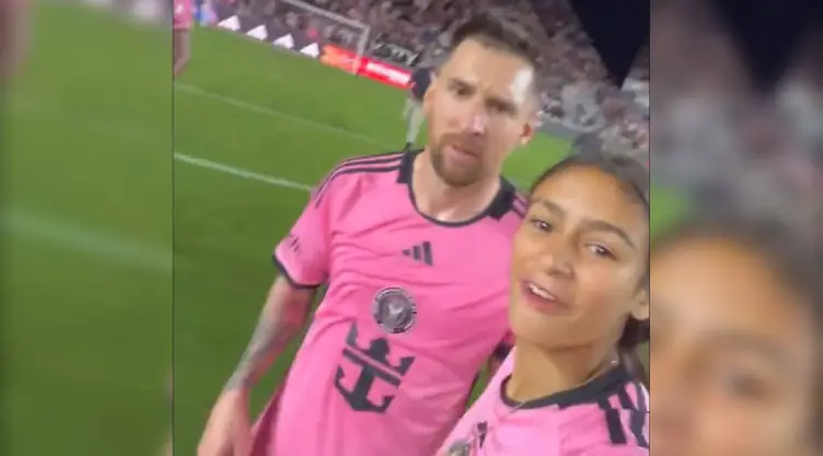 Antonella Siegert y Lionel Messi