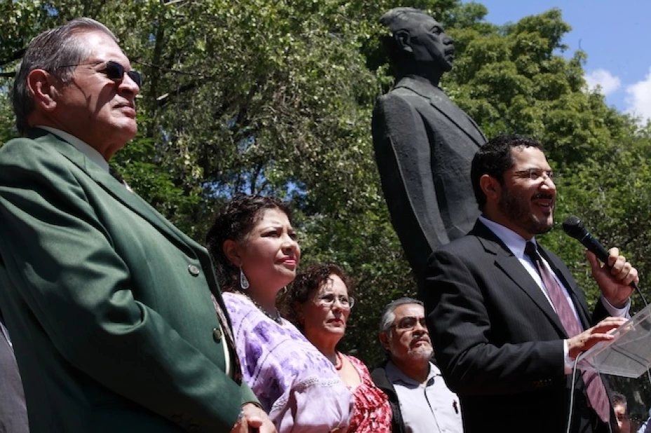 Martí Batres, presidente del Movimiento de Regeneración Nacional (Morena)