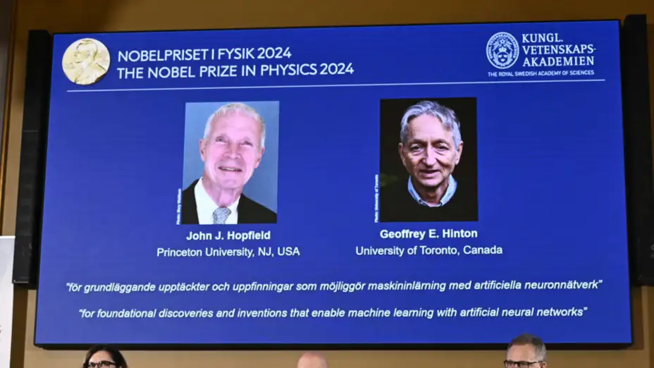 John Hopfield y Geoffrey Hinton ganadores del premio Nobel de Física.