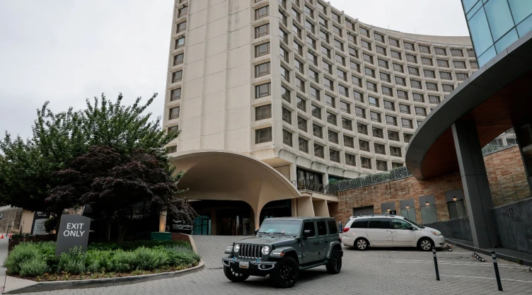 Foto del exterior del hotel Washington Hilton.