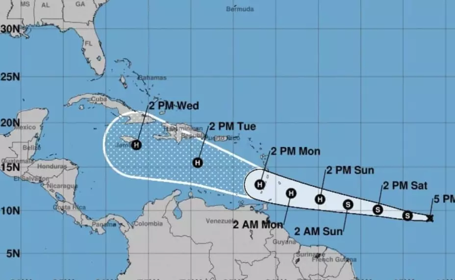 Esta es la trayectoria EN VIVO de la Depresión Tropical Beryl ¿Afectará a Yucatán_.?