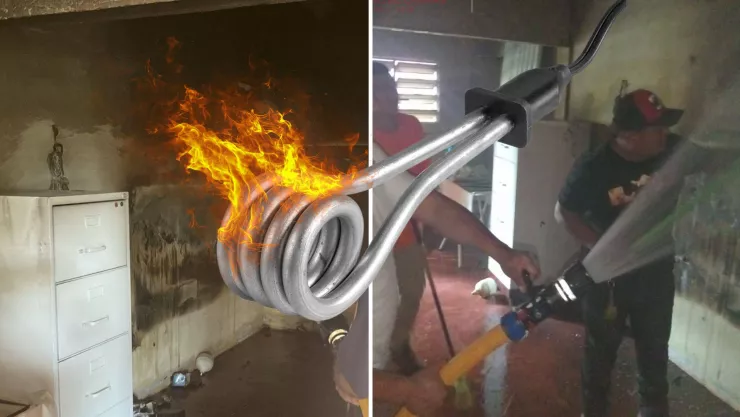 Incendio casa abuelita