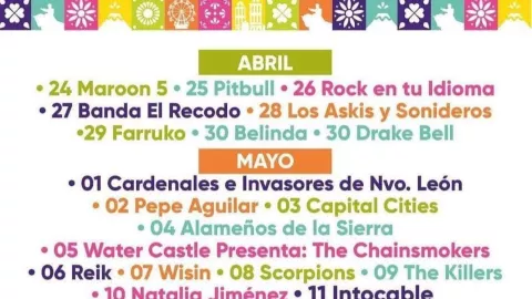 Cartelera completa de la Feria de Puebla 2025