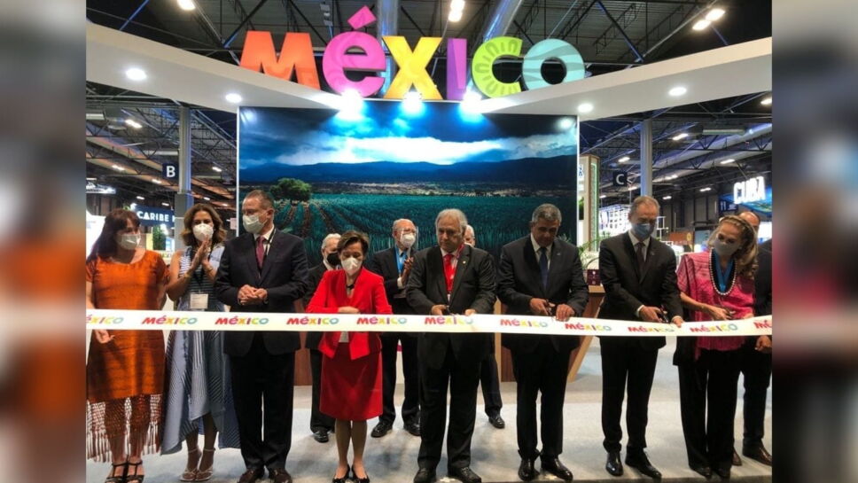Sectur Fitur 2021 Madrid Corte de liston Pabellón México.jpeg