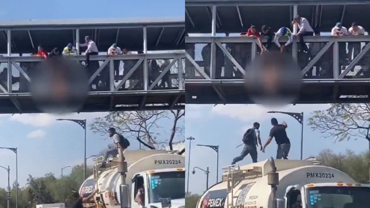 Salvan a mujer que intentaba saltar de un puente