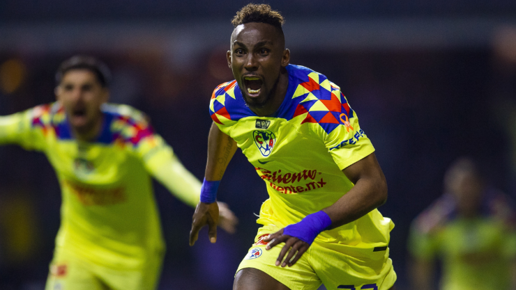 Julián Quiñones, delantero del Am&eacute;rica