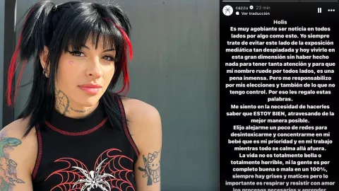 Cazzu rompe el silencio y da su postura sobre el caso Christian Nodal y Ángela Aguilar