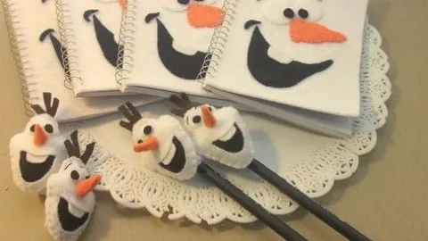 Las mejores ideas para decorar tus lápices con Olaf