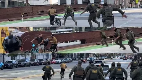 Repartidor en Chicago escapa de ICE en persecución grabada en video