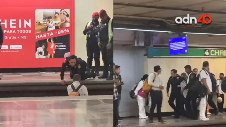 Invidente cae a vías del Metro CDMX