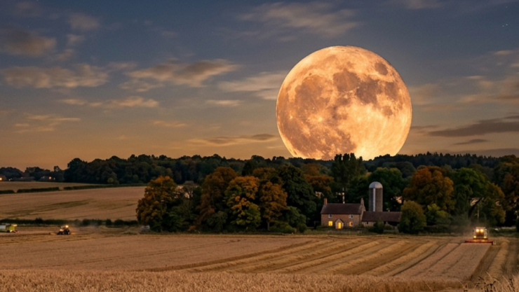 A qué hora se podrá ver la Luna de Cosecha en septiembre 2026