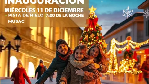 Inauguración pista de hielo San Cristóbal de las Casas