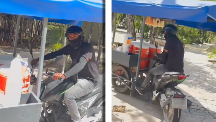 VIDEO_ '¡Andá a tu barrio!’ Argentino corre a pozolero de calle en Tulum y causa indignación en redes.webp