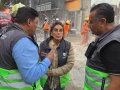 Cuatro personas resultaron lesionadas por el colapso de una barda en CDMX.