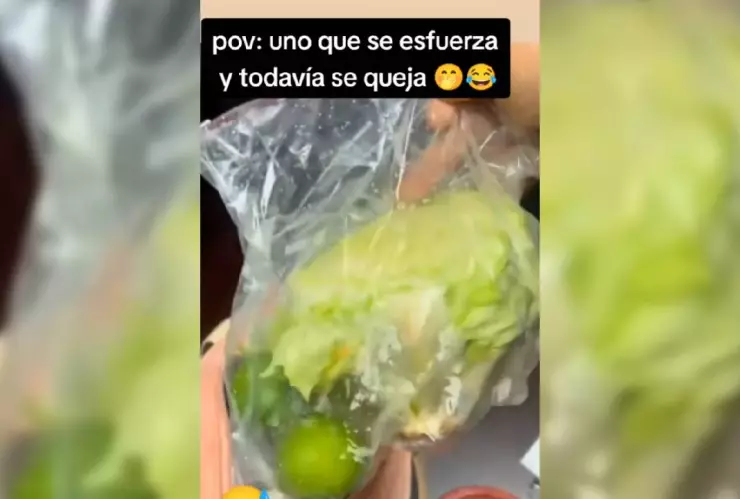 VIDEO_ Hombre se quejó del lonche que le hizo su esposa para el trabajo y las redes estallan