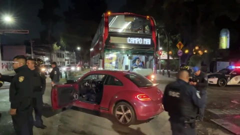 Accidente en la GAM: Metrobús de la CDMX choca contra conductora ebria