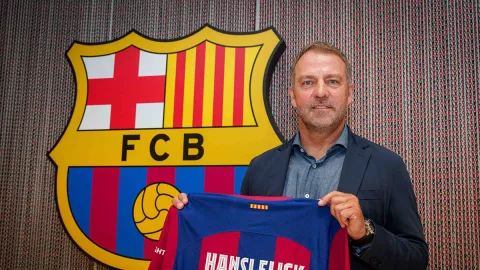 Hans Flick, técnico del Barcelona