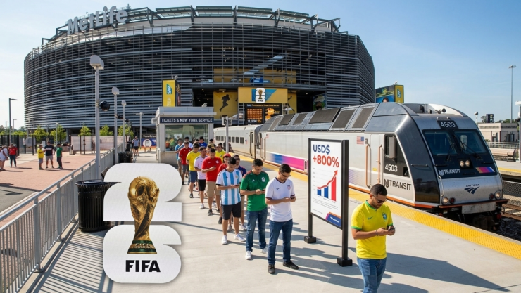 Estados Unidos aumenta 800% el valor de los trenes de New York para la Copa Mundial de la FIFA 2026