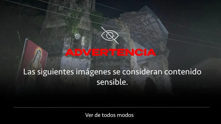 IMÁGENES SENSIBLES | Fuerte sismo provoca derrumbe en una iglesia histórica; reportan al menos 31 muertos