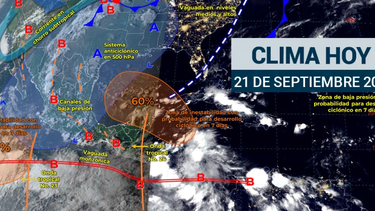 Clima hoy sábado 21 de septiembre: lluvias puntuales