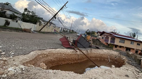 Afectaciones en Jamaica por el paso del huracán Melissa