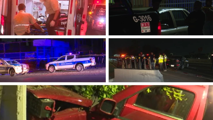 zmg de noche accidentes trifulca