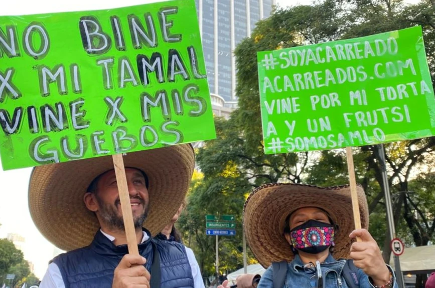 Marcha de AMLO asistentes