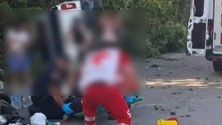 Reportan aparatosa VOLCADURA HOY en carretera de Yucatán; hay un BEBÉ de 4 meses entre los lesionados