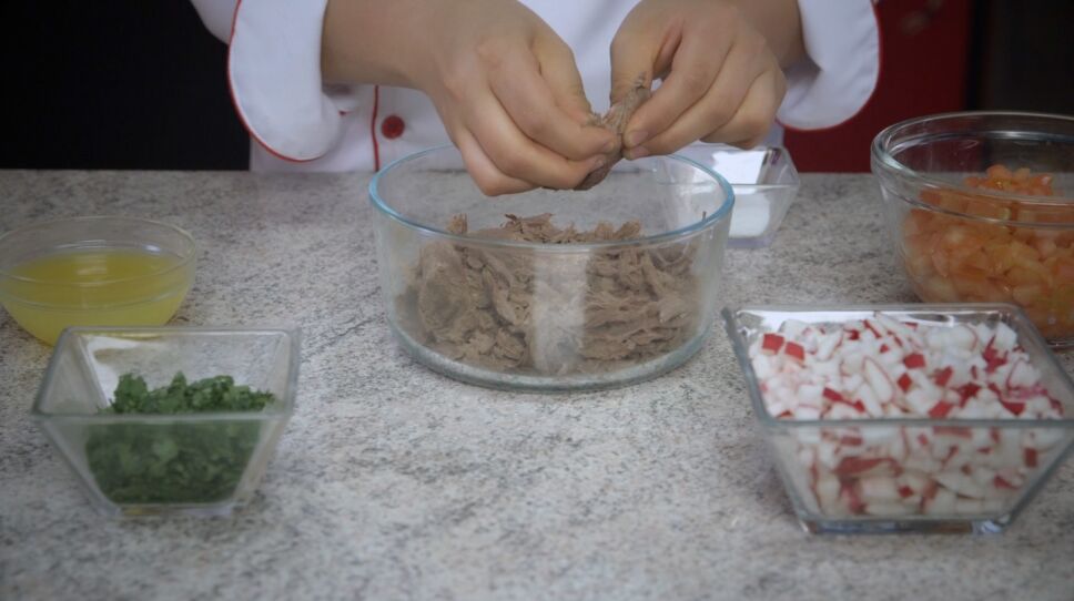 Salpicón de venado receta de MasterChef Junior