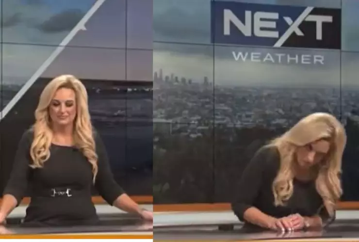 Conductora Alissa Carlson se desmaya.