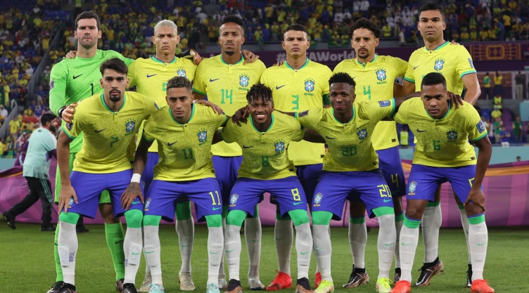 Foto equipo de Brasil vs Suiza