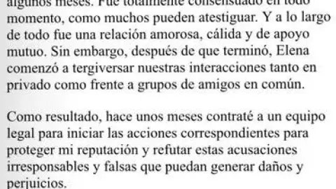 comunicado de Tenoch huerta sobre abuso sexual
