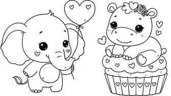 23 ideas de dibujos para colorear sencillos y bonitos... para niños y niñas: los puedes imprimir