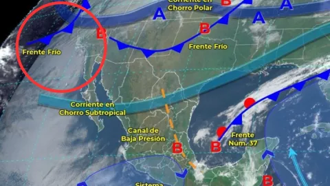 Nuevo frente frío en BC Heladas y hasta -5 grados en la sierra